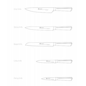 6 Pcs Pyramid Knifes - Image 2