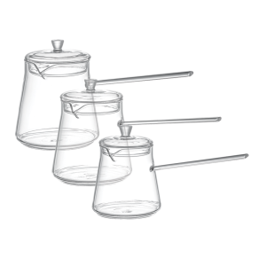 Glass Coffee Pot – Set of 3