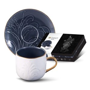 Dorsch Coffee Cups – Leaf Navy 12pcs